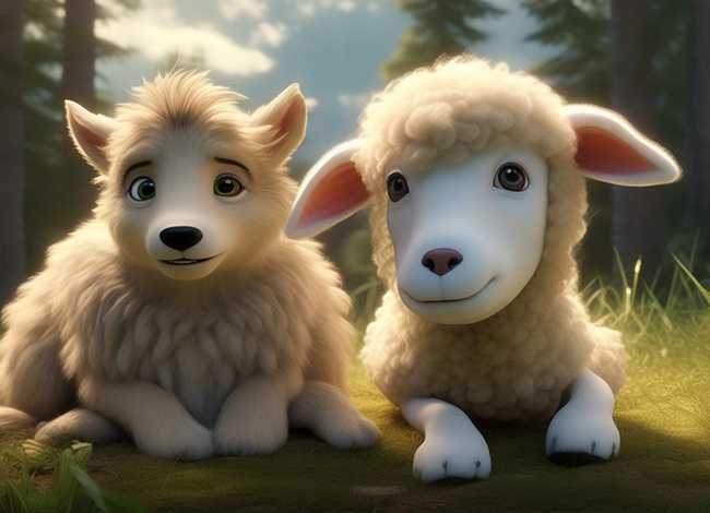 狼和羊的故事6-12岁（一个关于狼和羊的小故事）