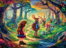 儿童故事情节的画（童年情节图怎么画六年级上册）