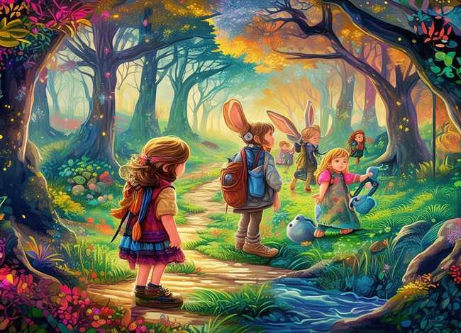 儿童故事情节的画（童年情节图怎么画六年级上册）