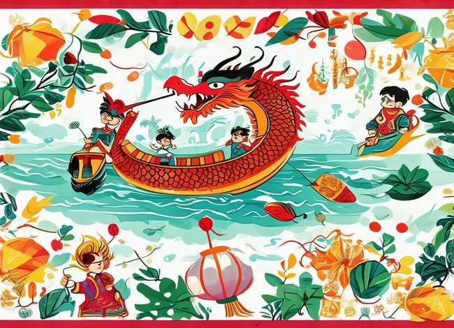 端午节儿童画绘画作品一等奖绘画，含文字内容的端午节手抄报模板及简笔画合集,简单又漂亮