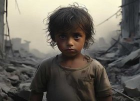 战争中儿童的图片 - 16张令人痛到窒息的图片,悲惨的生命,愿所有人被命运温柔