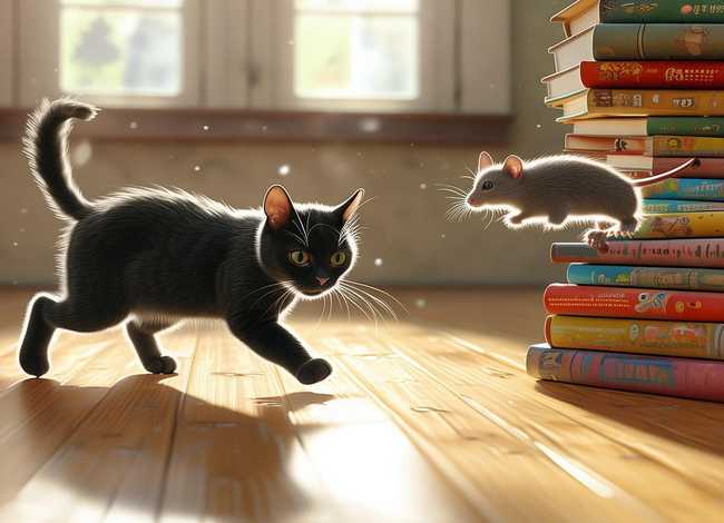 猫抓老鼠儿童故事完整版 - 猫捉老鼠寓言故事