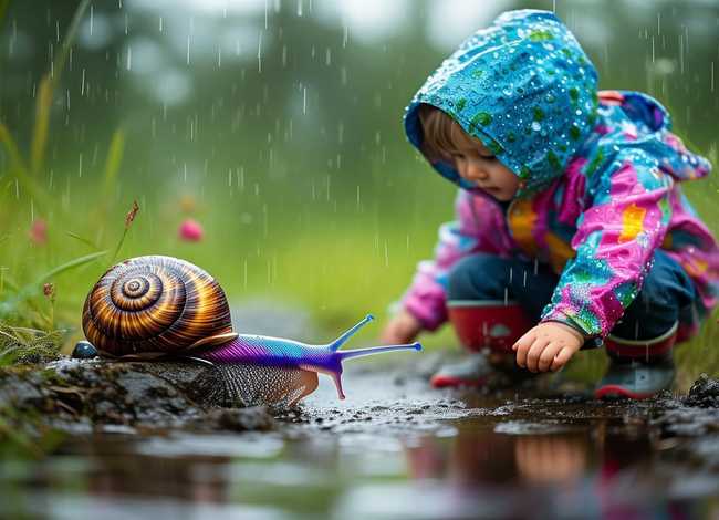 儿童科普故事-为什么蜗牛为要等下雨天才出 为什么蜗牛要等到下雨后才出来