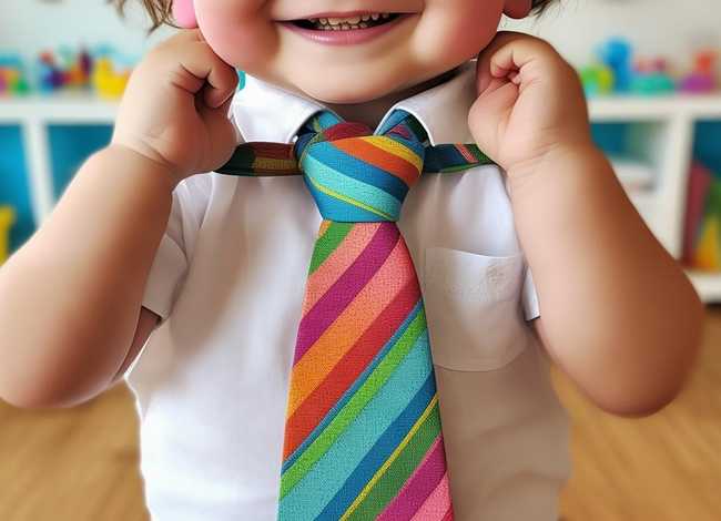 领带儿童使用；儿童领带怎么系