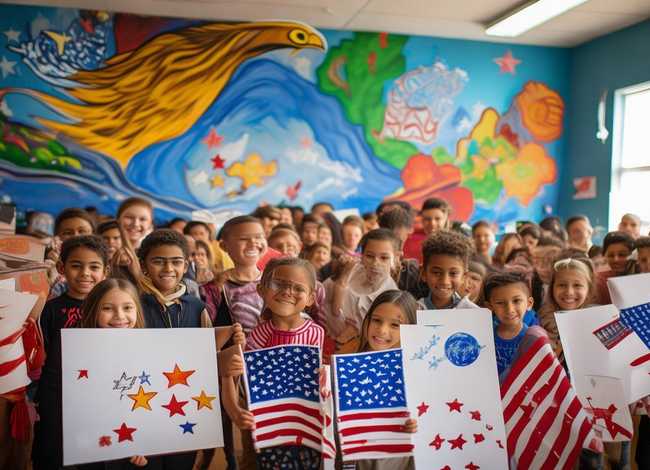 爱祖国儿童画，三年级爱国主义画怎么画好看