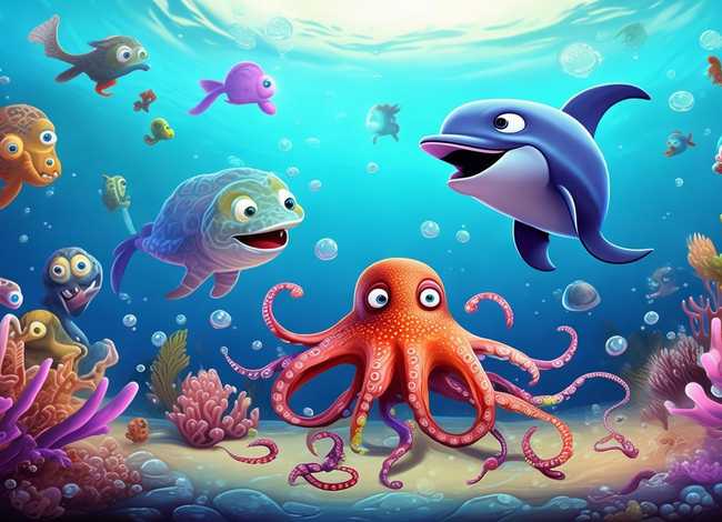 鱼的童话故事自编、自编童话故事400字-海洋里的麻烦