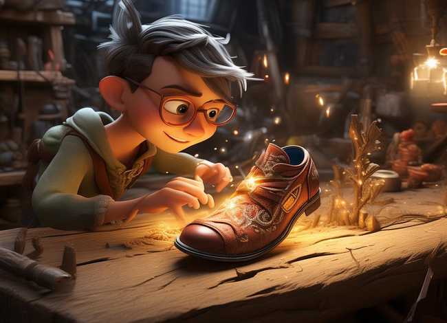 鞋匠与小矮人故事 会飞的鞋子作文