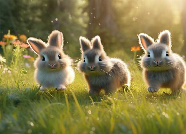 兔子的的故事 - 三只小兔子的故事原文