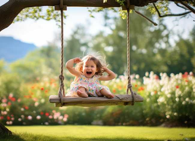 儿童荡秋千的美句（孟谷的儿童诗荡秋千）