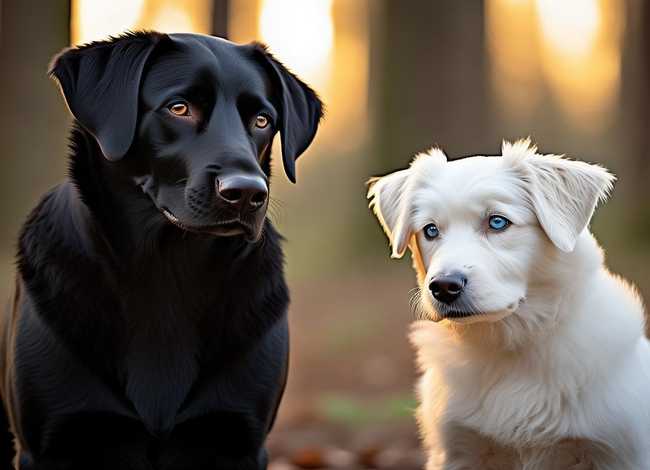 大狗小狗故事(黑与白) 大狗小狗故事(黑与白)