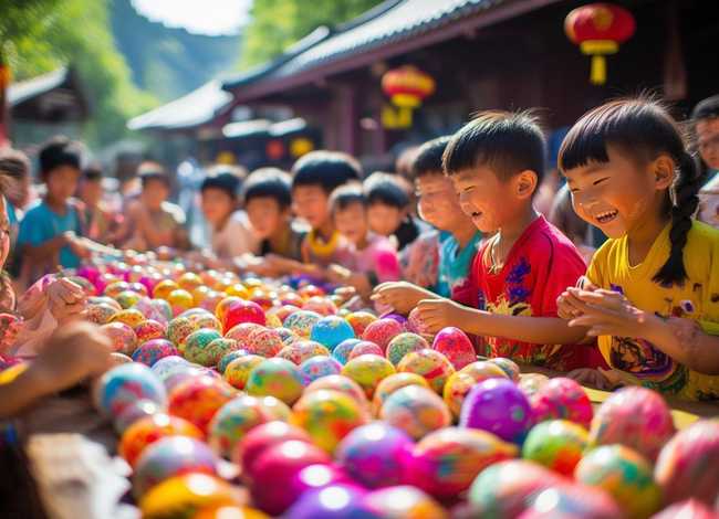 彩蛋儿童，端午画彩蛋的画法