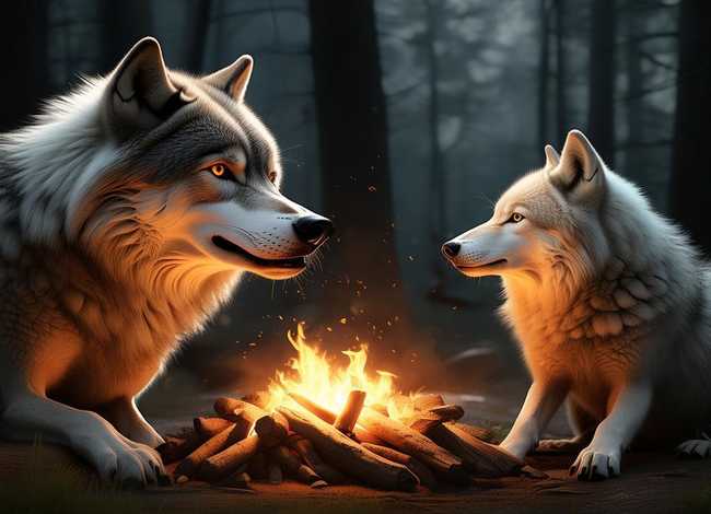 三只狼的故事语音故事 大灰狼和北极狼 儿童睡前故事大全 讲童话小故事文字版