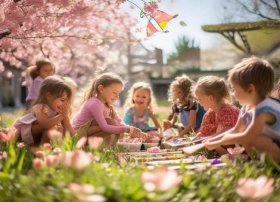 儿童春天图画幼儿园（幼儿园发的春天可以开展哪些活动怎么画）