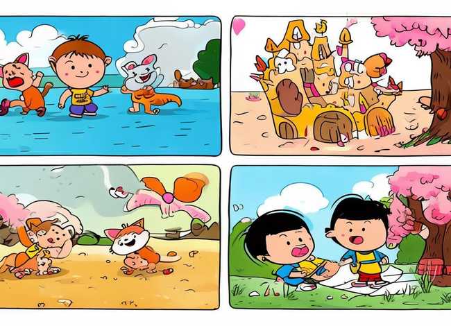 儿童漫画故事100篇图片,四格成语图画故事图片大全 儿童漫画故事100篇图片,四格成语图画故事图片大全