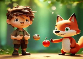 少儿故事乌鸦和狐狸（简单的由2个人的儿童故事表演）