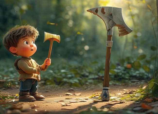 金斧子故事告诉孩子什么 金斧子银斧子和铁斧子的故事缩写