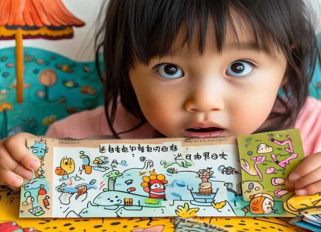 儿童自制故事书范例，制作成语故事读书卡