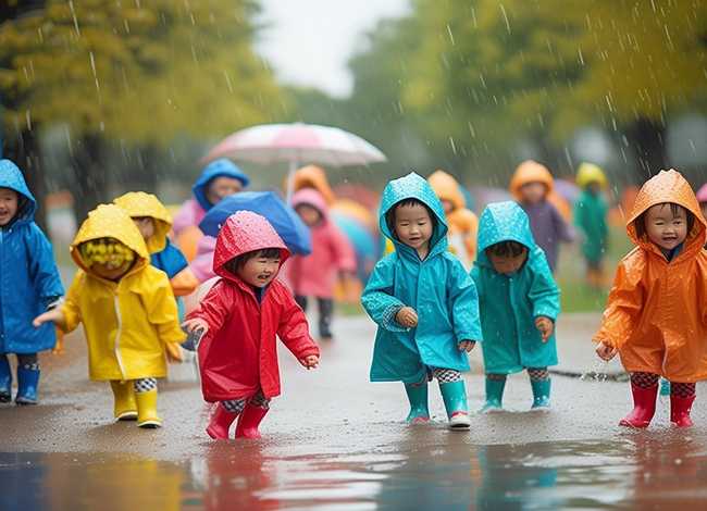 下雨了幼儿故事（哗啦啦,下雨了小班教案）