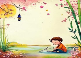 儿童涂鸦七律（七律.咏墨）