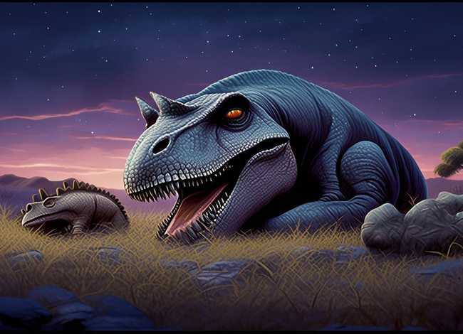 霸王龙睡前故事简短（霸王龙和棘龙宝宝）