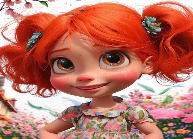 酷小孩插画作品 - 《玛德琳》---那个红头发的小女孩儿,你好!!