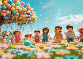 儿童图片文字 六一朋友圈配图加文字六一儿童节文案短句干净(97句)