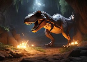 霸王龙睡前故事视频（霸王龙和小雷龙的睡前故事）