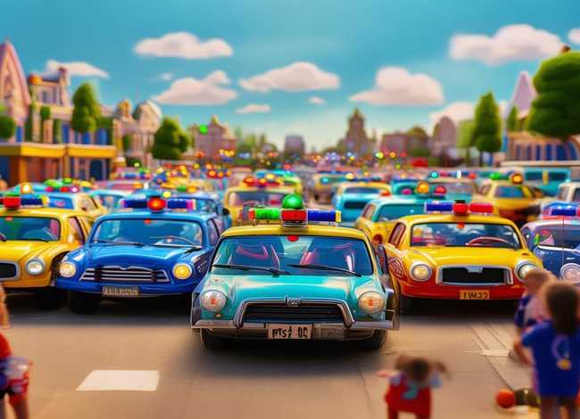 警车儿童故事大全、好看的汽车动画片