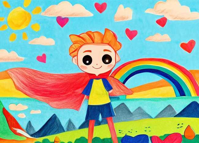 儿童绘画故事简笔画（红色少年故事怎么画好好简笔画二年级）