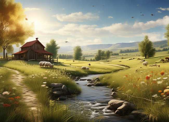 关于乡村的好句 描写乡村的好词好句好词好句好段