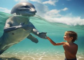 儿童故事海豚人、海豚人真的存在吗