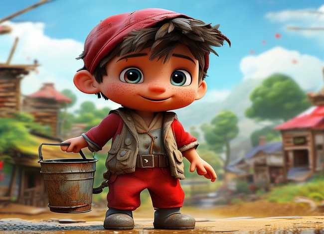 红色经典故事简笔画；小英雄雨来的绘本怎么画