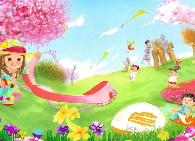春天的故事电话 儿童画春天在哪里