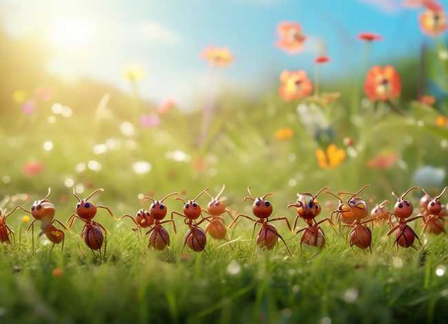 儿童故事蚂蚁；儿童寓言故事《蚂蚁练兵》
