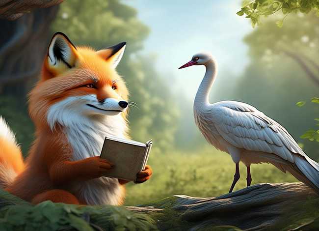 韩国故事儿童绘本、狐狸和仙鹤的故事告诉我们什么道理