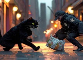 警察抓小偷故事文字（黑猫警察抓小偷的故事）