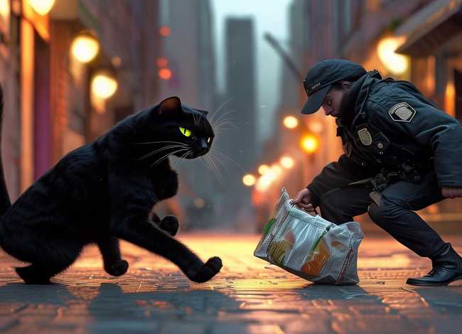 警察抓小偷故事文字（黑猫警察抓小偷的故事）