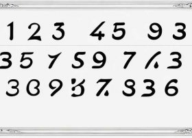 关于数字的图片 白底黑字的纯阿拉伯数字1~30,有没有,下面图片这样的,蟹蟹