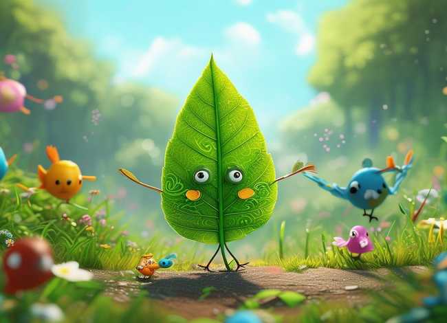 树叶鸟儿童故事；儿童故事小树叶的旅行
