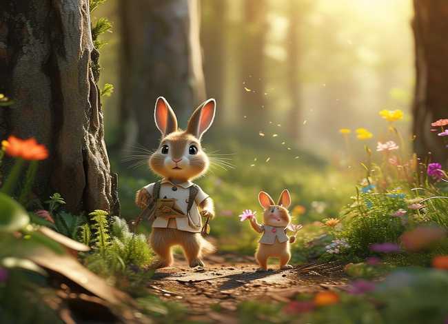 一家人故事绘本 绘本-兔哥哥系列《寻爸记》 一家人故事绘本 绘本-兔哥哥系列《寻爸记》