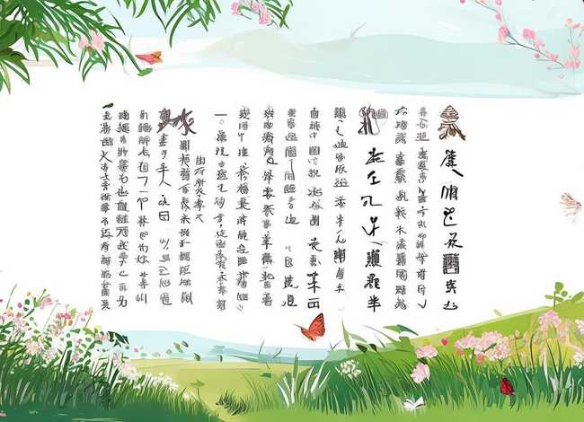 春天的故事主题绘画 简单整洁的语文手抄报春天的语文手抄报