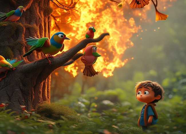 幼儿看图写故事 树上的小鸟家起火了,幼儿看图说话怎么写 幼儿看图写故事 树上的小鸟家起火了,幼儿看图说话怎么写