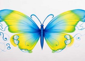 儿童蝴蝶简笔画打印（蝴蝶怎样画,简笔画,4岁画的）