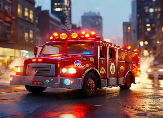 超级消防车的故事；消防车的故事儿童睡前故事