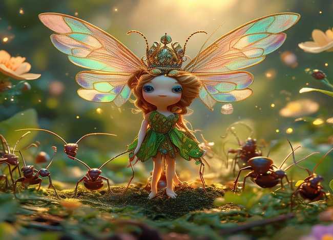 童话故事儿童版动画片，香喷喷的蚂蚁公主的童话故事