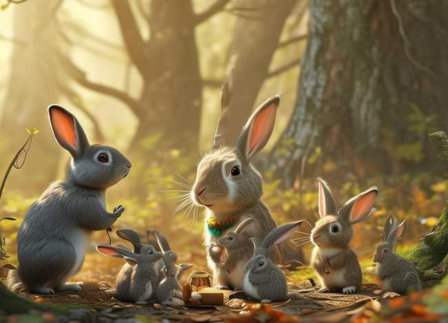 儿童小故事兔子的尾巴、小兔子借尾巴故事告诉我们什么道理