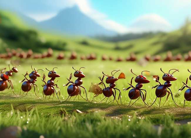 蚂蚁搬家故事创编 - 动漫儿童睡前故事蚂蚁搬家