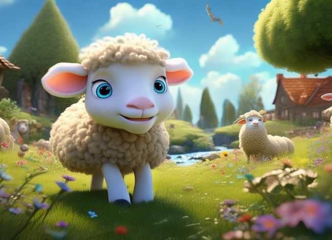 小朋友讲故事聪明的小羊、二年级童话故事 小朋友讲故事聪明的小羊、二年级童话故事