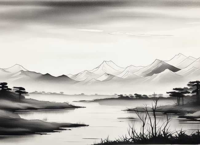 儿童黑白画图片大全 风景(铅笔山水画图片大全 黑白) 儿童黑白画图片大全 风景(铅笔山水画图片大全 黑白)