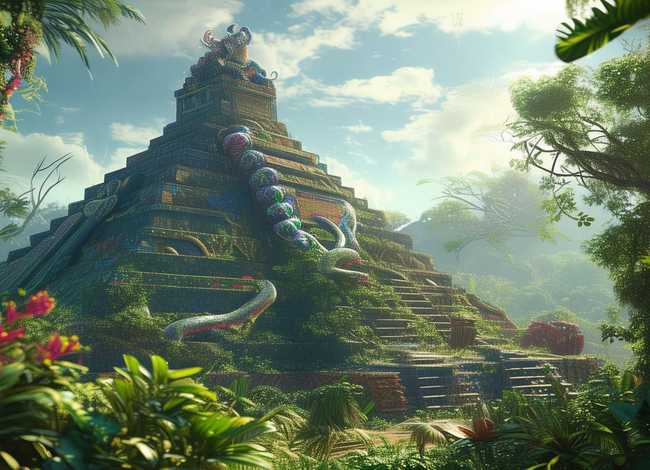 金字塔故事在线听（求有关墨西哥羽蛇神的神话故事…）